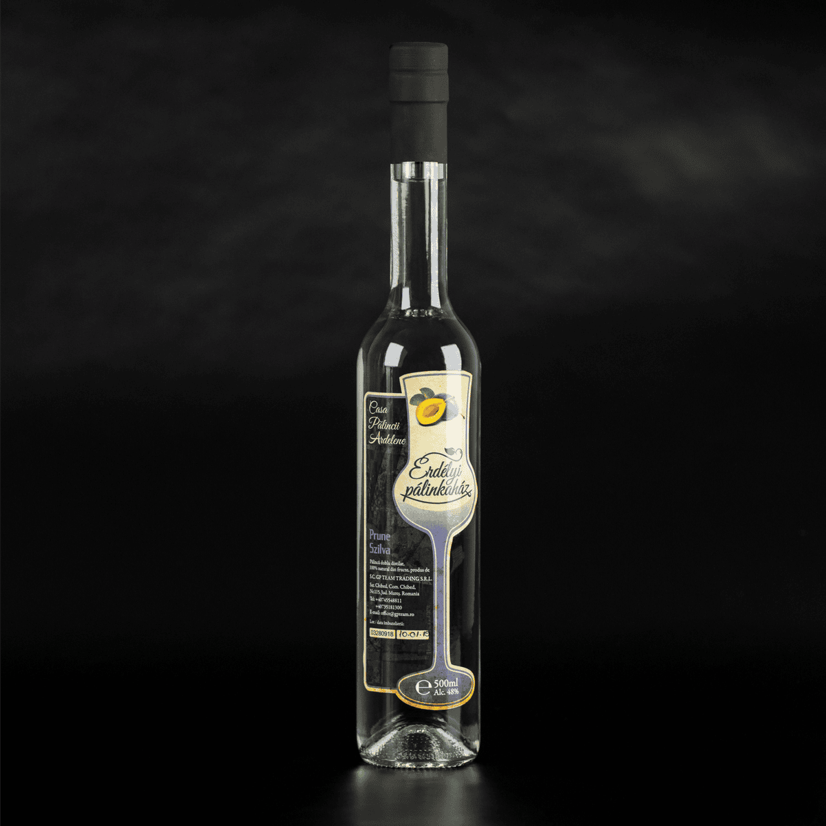 Pălincă de prune dublu distilată
